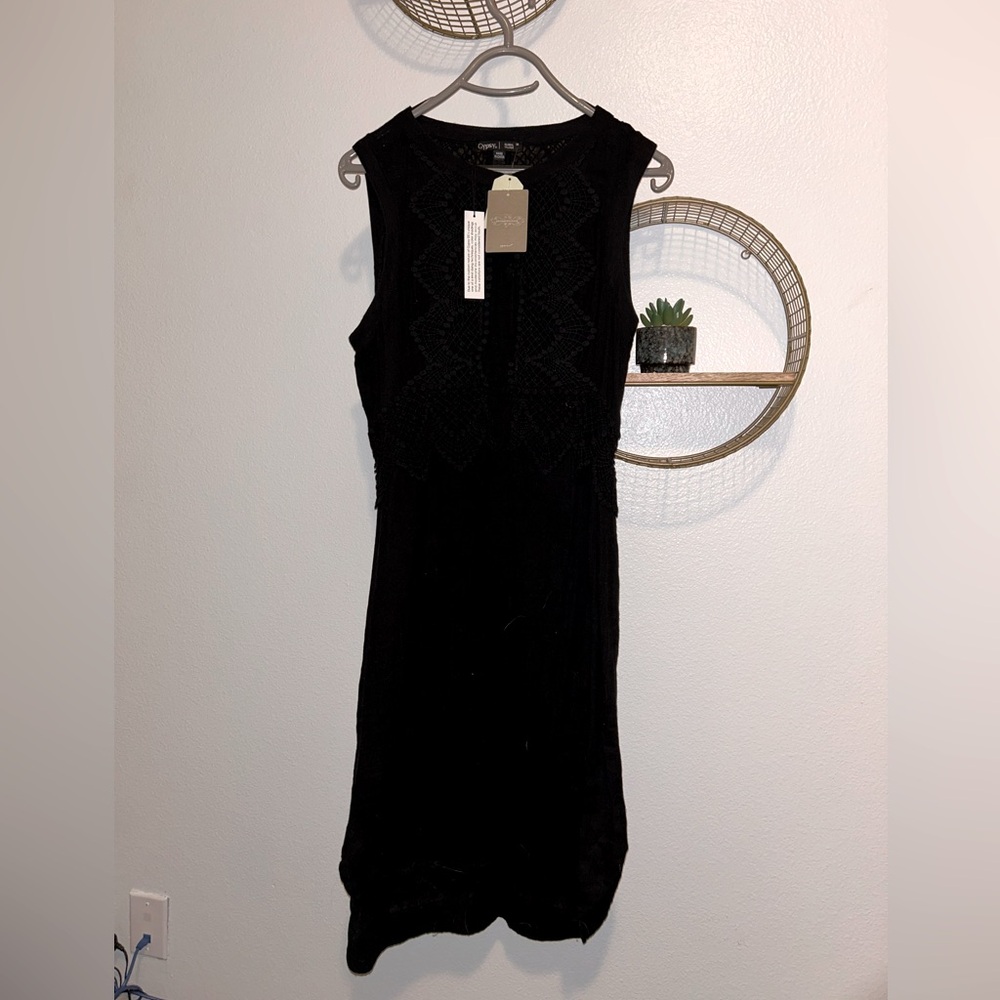 Brand new, boho and chic, pre-owned, black, Anthropology dress.